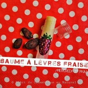 Atelier cosmétique enfants: fabrication Baume à lèvres à la fraise