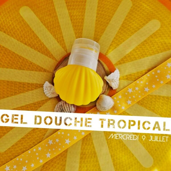 Atelier cosmétique enfants: fabrication Gel douche tropical