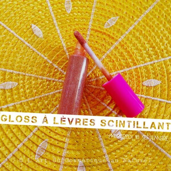 Atelier cosmétique enfants: fabrication Gloss scintillant
