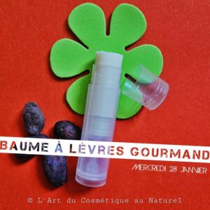 Atelier cosmétique enfants: fabrication Baume à lèvres gourmand