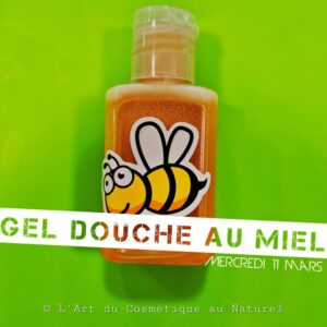 Atelier cosmétique enfants: fabrication Gel douche au miel