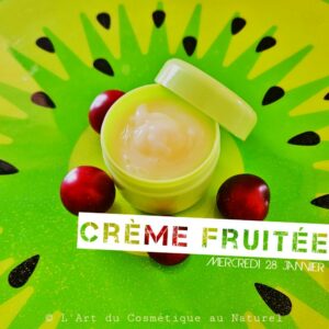 Atelier cosmétique enfants: fabrication Crème fruitée